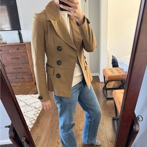 Burberry Short Trench Coat Made in Italy size 4